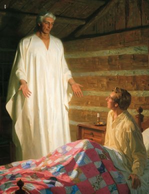 LDS Illustration of Moroni's Visit